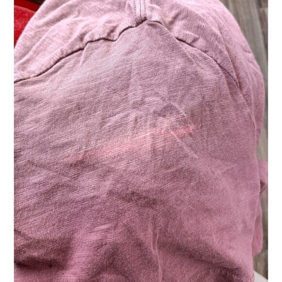 Victoria’s Secret Pink Crop Top Size Large A LITTLE BIT DRAMATIC Pocket T Shirt - Picture 8 of 9